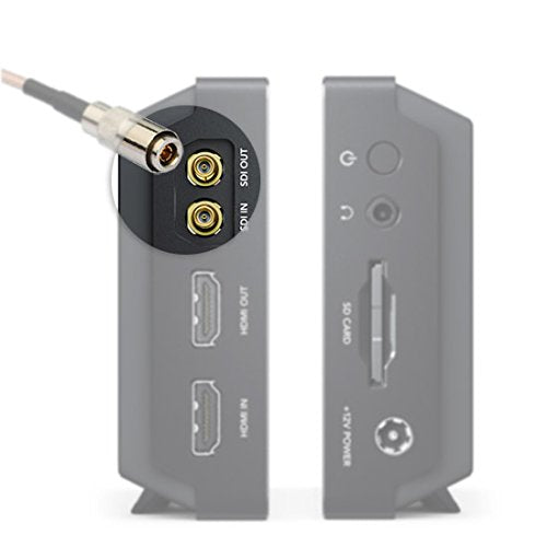  [AUSTRALIA] - Superbat HD SDI Cable Blackmagic BNC Cable, DIN 1.0/2.3 to BNC Male Cable (Belden 1855A) - 1ft/3ft/5ft/10ft/15ft - for Blackmagic BMCC/BMPCC Video Assist 4K Transmissions HyperDeck Kameras 3ft
