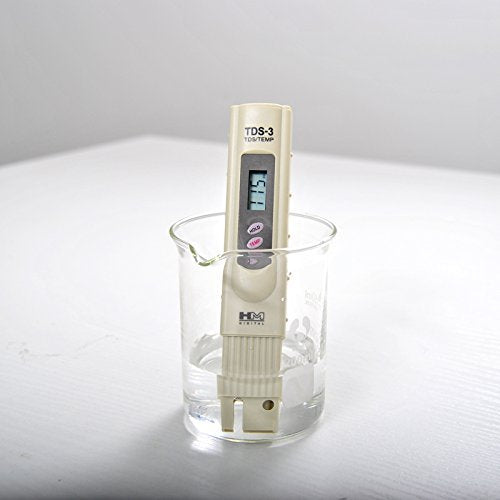 HM DIGITAL TDS Meters TDS-3 Handheld Temperature TDS ( PPM ) Tester, 0 - 9990 ppm, 1 ppm Resolution, +/- 2% Readout Accuracy Testing Water Quality For Hydroponics Aquariums Pools Drinking etc - LeoForward Australia