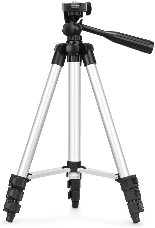  [AUSTRALIA] - Lightweight Tripod Stand for Camera and Projector, Foldable Camera Tripod Adjustable Height 25 to 60 Inches, Portable Projector Stand for Outdoor Movies