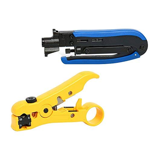  [AUSTRALIA] - YaeTek RG59 RG6 RG11 Compression Tool Coax Coaxial Cable Crimper Stripper