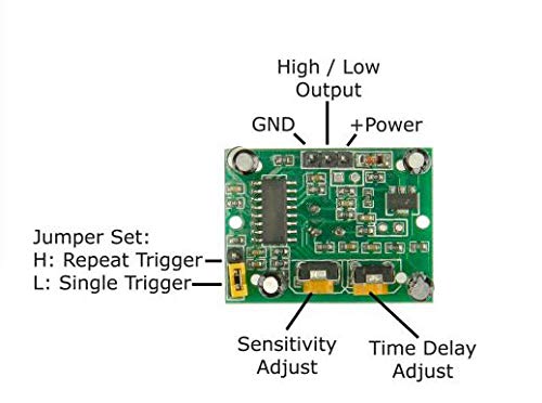 Stemedu HC-SR501 PIR Sensor Infrared IR Body Motion Module for Arduino Raspberry Pi(Pack of 5pcs) - LeoForward Australia