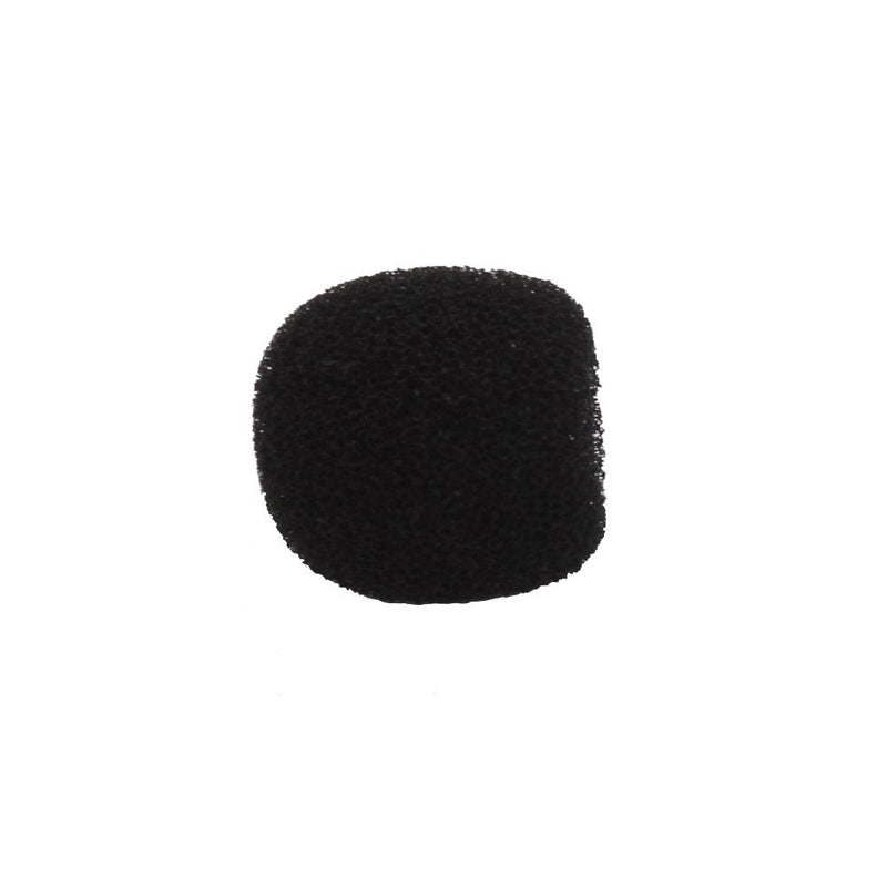  [AUSTRALIA] - Leen4You Mic Cover 20x8mm(0.79"x0.31") Small Soft Foam Mic Windshiled Microphone Windscreen Sponge Covers Microphone Headset Covers-Black (Pack of 10)