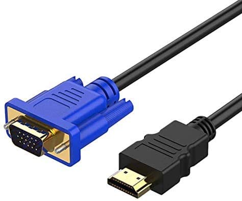 [AUSTRALIA] - Simyoung HDMI Male to VGA Male D-SUB 15 Pin M/M Adapter Converter Cable Convert Signal from HDMI Laptop,PC,TV Box to VGA Monitors,Projectors,TV 6ft 1.8M HD 1080P