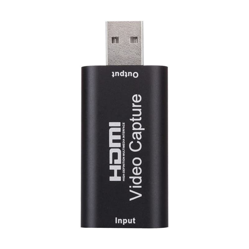  [AUSTRALIA] - HDMI Video Capture Card, 4K HDMI to USB Capture Card Full HD 1080P 30fps, Record via DSLR, Camcorder, Action Cam for Gaming, Streaming TV, Recorder Live Streaming Video for Windows Mac OS