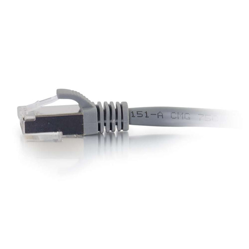  [AUSTRALIA] - C2G 00775 Cat6 Cable - Snagless Shielded Ethernet Network Patch Cable, Gray (2 Feet, 0.60 Meters)
