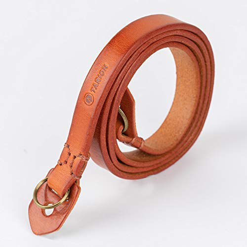  [AUSTRALIA] - TARION Genuine Leather Camera Strap Adjustable DSLR Shoulder Neck Strap Belt Medium Brown