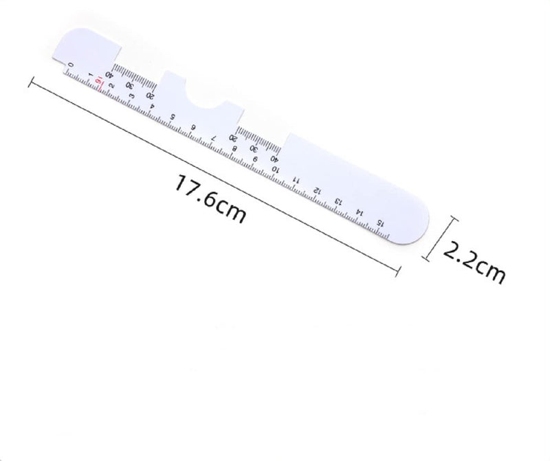  [AUSTRALIA] - 2 Pack PD Ruler Optical Vernier Pupilary Ruler Distance Meter Eye Ophthalmic Tool Straight Edge PD Ruler