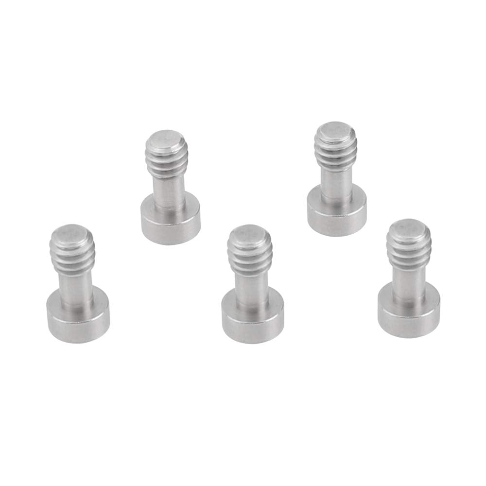  [AUSTRALIA] - CAMVATE 1/4"-20 Camera Screw Adapter with Hexagon Socket Head for Tripod Baseplate(5 Pieces) - 2550