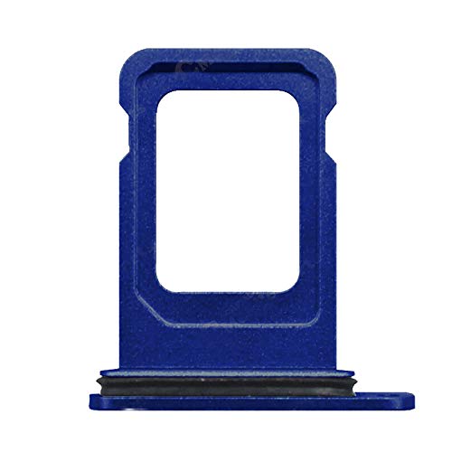 2X Single Sim Card Holder Slot SimCard Tray Replacement Compatible with iPhone 12 6.1 inch (Blue) Blue - LeoForward Australia