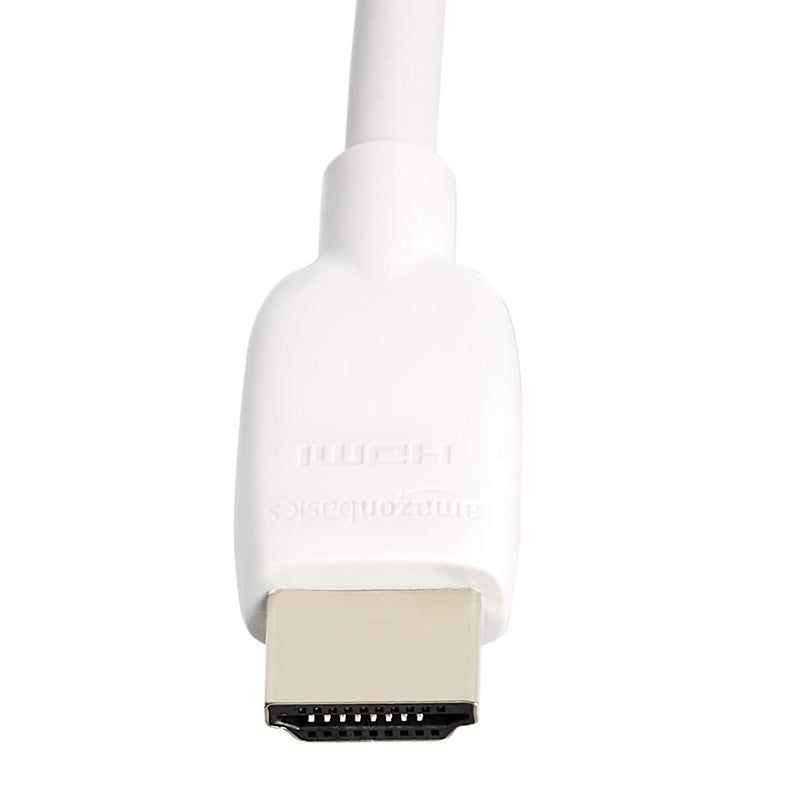 Amazon Basics High-Speed HDMI Cable (48Gbps, 8K/60Hz ) - 3 Feet, White - LeoForward Australia