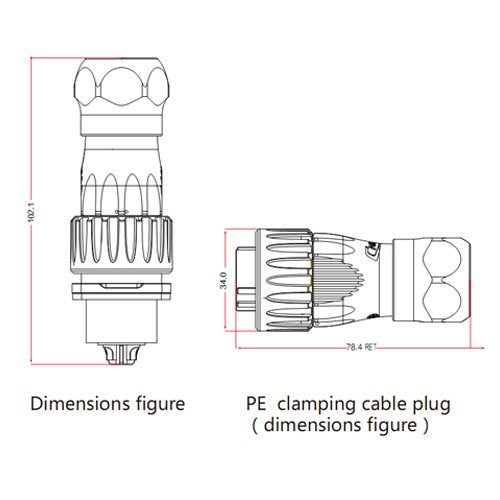  [AUSTRALIA] - CNLINKO RJ45 Ethernet Industrial Circular Connector, Male Plug & Female Panel Mount Receptacles Socket Jack, Outdoor Waterproof IP67, Fast Data, Zinc Alloy Metal Case, Heavy Duty