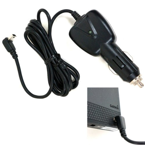  [AUSTRALIA] - ChargerCity 12v Vehicle Power Cable Car Charger Adapter with L Shape Connect for Garmin DriveAssist DriveLuxe DriveSMart Drive 50 50LM 50LMT 60 60LM 60LMT 70 70LMT Dash Cam 10 20 30 35 GPS