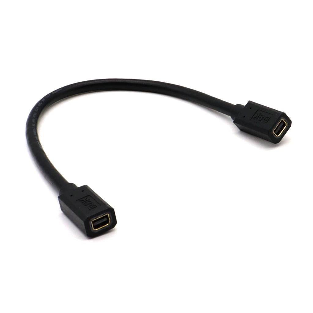  [AUSTRALIA] - Mini Displayport to Mini Displayport Cable Adapter, Disscool 1.4V 8K@60hz 4k@Mini DP Female to Mini DP Female Cord for Laptop/Project/Monitor(M to M) Straight