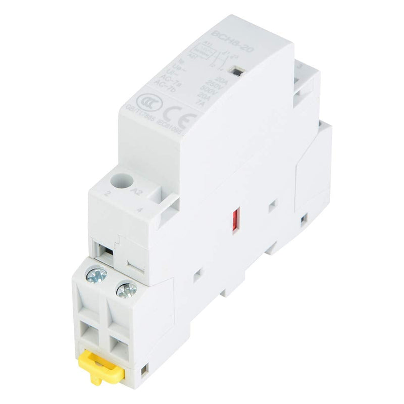  [AUSTRALIA] - 20A AC Contactor 24V 1NO 1NC 2P Household Contactor DIN Rail Mount 50Hz/60Hz