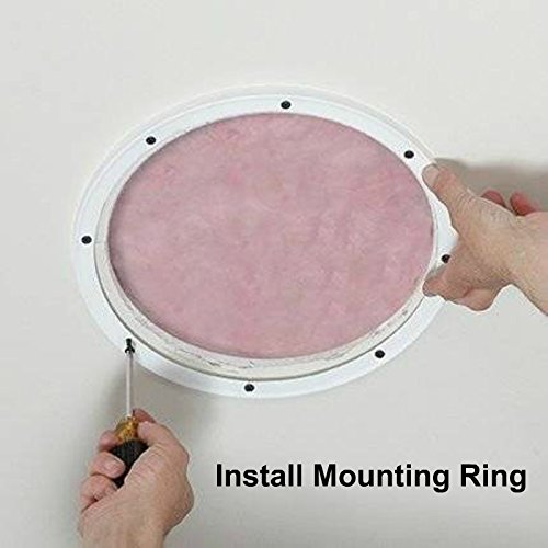  [AUSTRALIA] - Reliable Hardware Company RH-4002-6.5-2-A White Surface Mount 6-1/2" Speaker Covers, Pair