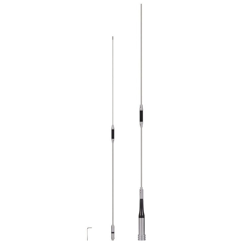  [AUSTRALIA] - Bingfu Mobile Ham Radio High Gain Antenna Dual Band VHF UHF 144 430MHz Anti-Rust 62inch Antennae PL259 Male Vehicle Car Truck Amateur Radio Two Way Radio Antennas Mobile Radio Antenna 62inch