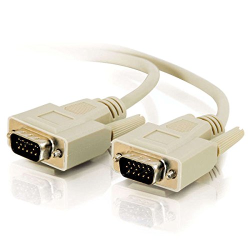  [AUSTRALIA] - C2G 09455 VGA Cable - Economy Series VGA (SVGA) M/M Monitor Cable, Beige (10 Feet, 3.04 Meters)