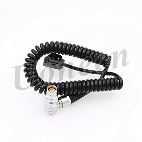  [AUSTRALIA] - Uonecn ARRI Alexa Mini Camera Power Cable Dtap to Right Angle 8 pin Female Spring Cable