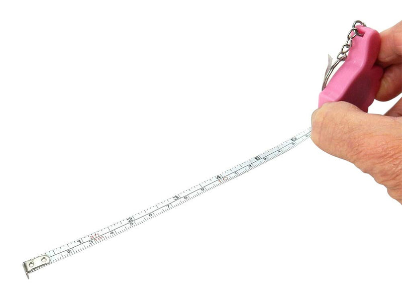  [AUSTRALIA] - 36" Keychain Measuring Tape - Mini Retractable Tape Measure Ruler Measure Keychain - Tape Measure with Key Chain - Pocket Sized Tape Measure - Lot of 3