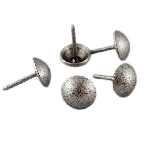  [AUSTRALIA] - 100 Pcs/Box decotacks® Upholstery Nails/Tacks 7/16in Head Dia [Antique Pewter Finish] DX0511APW