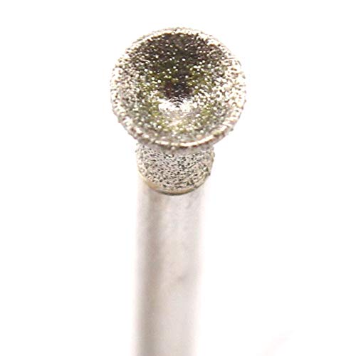 JINGLING Diamond Grinding Head 4mm Spherical CONCAVE Stone Carving Burrs 30Pcs Head Diameter: 4mm (5/32") - LeoForward Australia