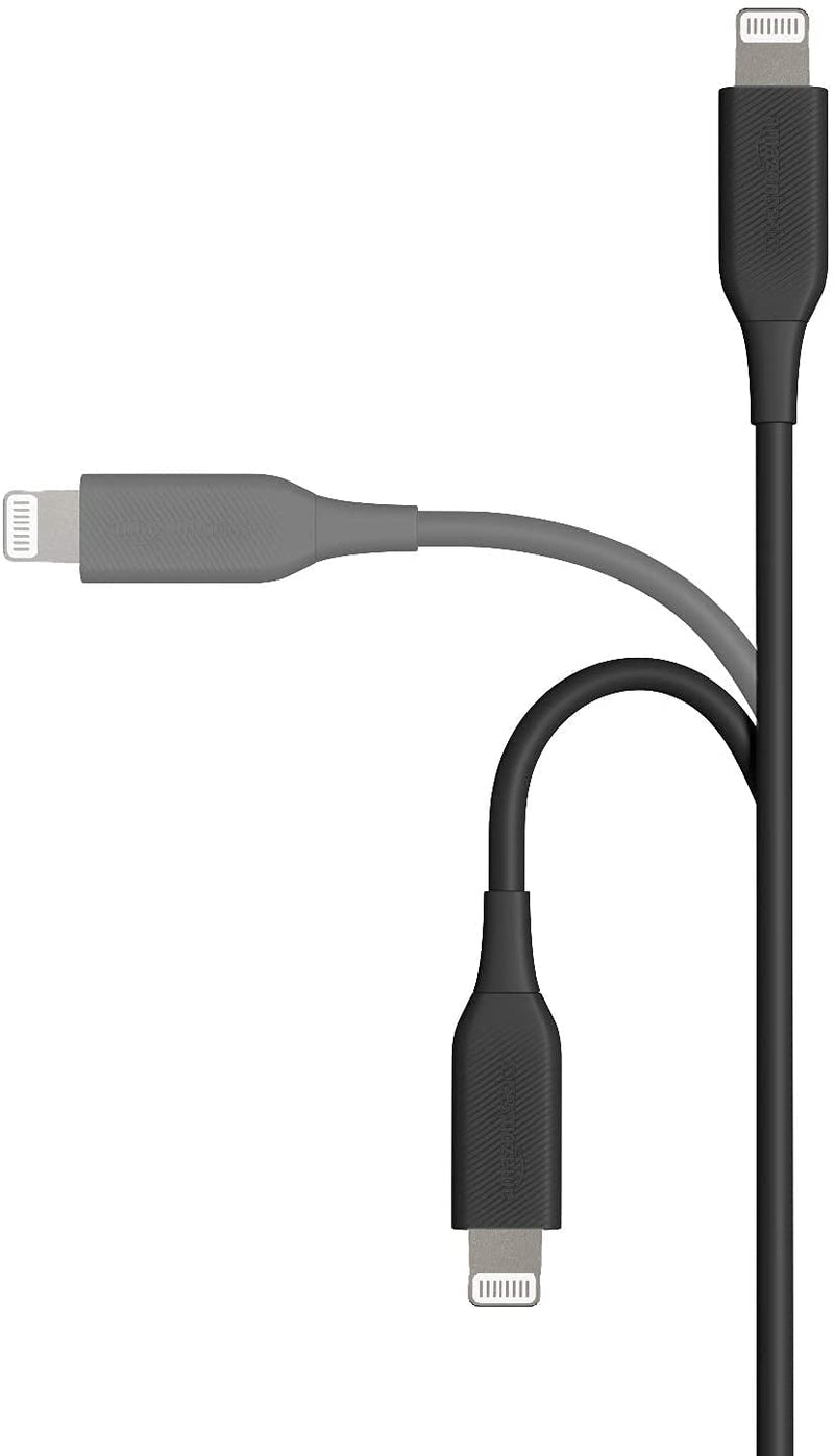 Amazon Basics ABS USB-A to Lightning Cable Cord, MFi Certified Charger for Apple iPhone, iPad, Black, 3-Ft - LeoForward Australia