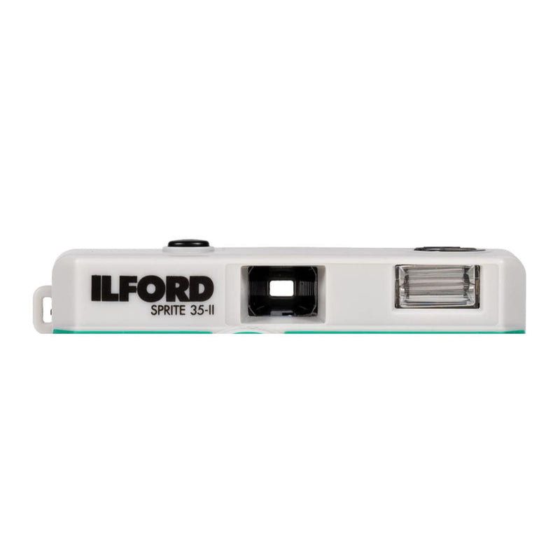  [AUSTRALIA] - Ilford Sprite 35-II Reusable/Reloadable 35mm Analog Film Camera (Silver and Teal) Silver & Teal