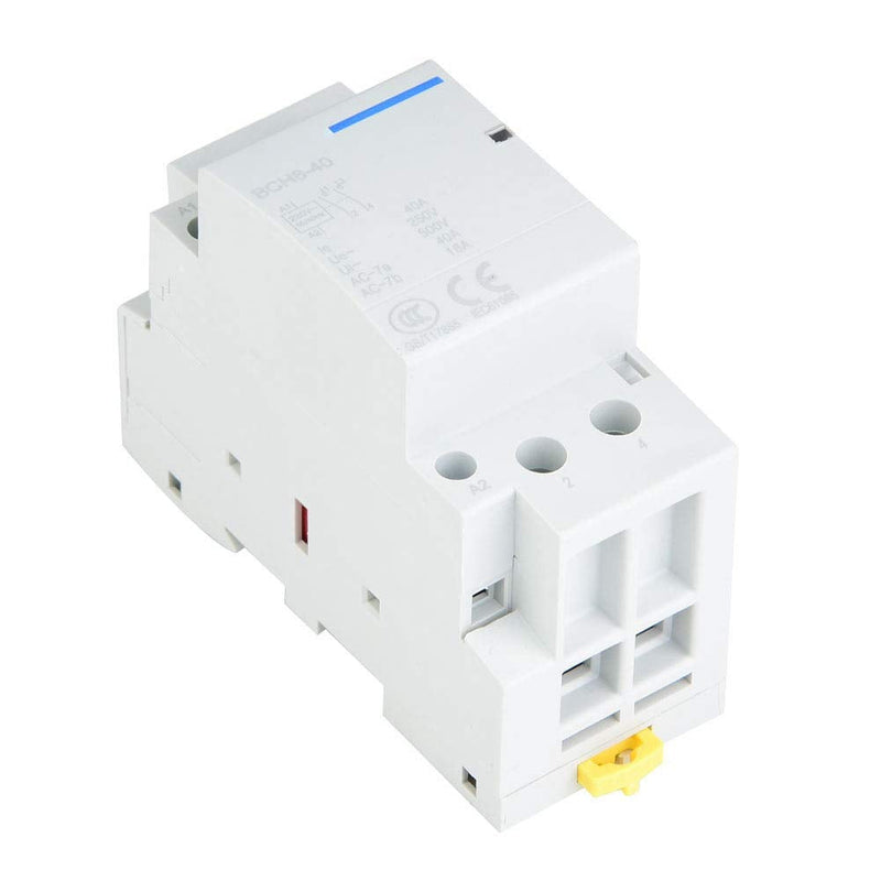  [AUSTRALIA] - AC Contactor Household 220V/230V 2P 2-Pin 1NO 1NC 40A DIN Low Power Consumption Household Contactor 50Hz/60Hz