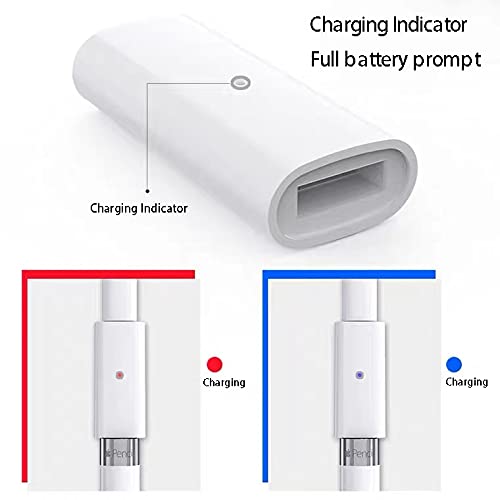 [Apple MFi Certified] PAINICA Apple Pencil Charger Adapter, Lightning Cable Charging Adapter Connector, Compatible with Apple Pencil 1st Accessories Female to Female Charger Connector (White) - LeoForward Australia
