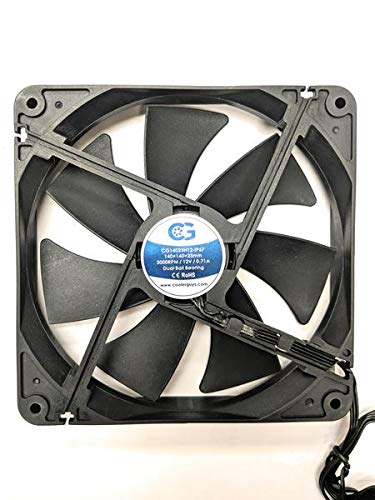  [AUSTRALIA] - Coolerguys 140mm (140x140x25) High Airflow Waterproof IP67 Fan