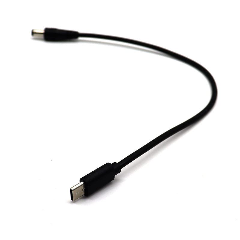 [AUSTRALIA] - MOTONG USB 3.1 C to DC 5.5 * 2.5MM Cable, USB C Type C to DC 5.5 * 2.5MM Male to Male Charging Power Cable Cord for Laptop/Tablet(0.25M) M to M