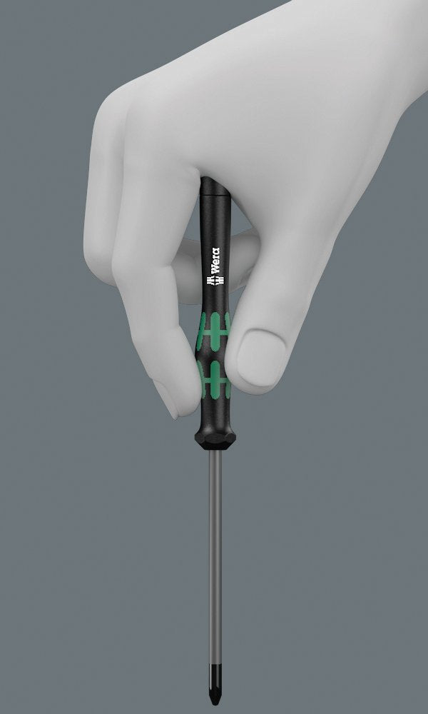  [AUSTRALIA] - Wera 05118020001 2050 PH Screwdriver for Phillips Screws for Electronic Applications. PH 00 mm x 60 mm PH00