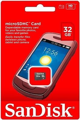  [AUSTRALIA] - SanDisk 32GB MicroSD HC MicroSDHC Memory Card 32G (32 Gigabyte) Works with Motorola Moto E Moto G LTE Nokia Lumia Icon X X+ XL Lumia 930 635 630 530 X2 Bundle with (1) Everything But Stromboli Reader