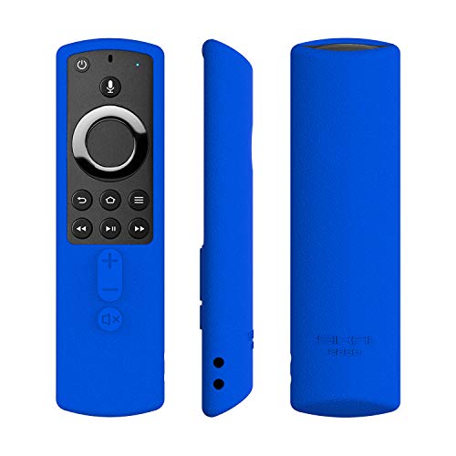 SIKAI Remote Case for 5.6 inch Fire TV Stick 4K Remote Skin-Friendly Shockproof Silicone Cover Compatible with Fire TV Stick 4K All-New Alexa Voice Remote Anti-Lost with Loop (Blue) - LeoForward Australia