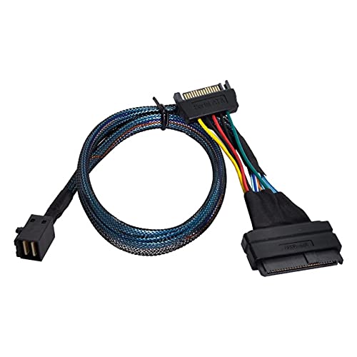  [AUSTRALIA] - Cablecc PCI-E 3.0 4.0 to SFF-8643 Card Adapter and U.2 U2 SFF-8639 NVME PCIe SSD Cable for Mainboard SSD Green 8643-PCIE Adapter+ Black 8643-8639 Cable