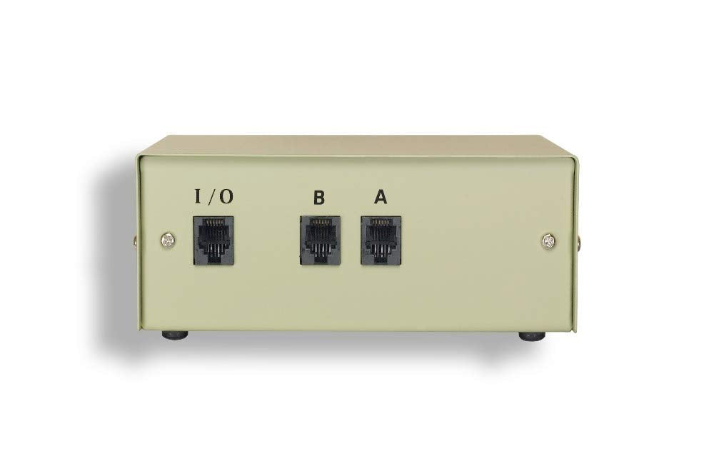  [AUSTRALIA] - Kentek RJ45 2 Way Manual Data Switch Box Network I/O AB Female Port Phone Internet CAT5 CAT6 Devices