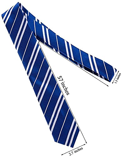 MISS FANTASY Cosplay Tie for Birthday Party Costume Accessory Necktie for Halloween Party (Blue) Blue - LeoForward Australia