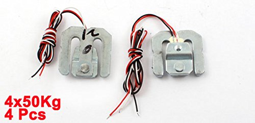 Uxcell 4Pcs 50 kg 110 lb, 3-Wired Half-Bridge Electronic Weighing Sensor - LeoForward Australia