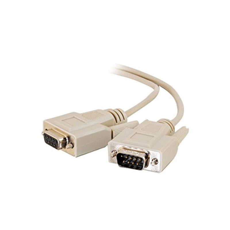  [AUSTRALIA] - C2G 09452 DB9 M/F Serial RS232 Extension Cable, Beige (25 Feet, 7.62 Meters) 25 Feet