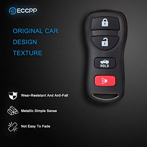  [AUSTRALIA] - ECCPP Replacement fit for Keyless Entry Remote Control Car Key Fob fits for Infiniti EX35 Infiniti FX35 Nissan Armada Nissan Maxima Nissan Murano KBRASTU15 (Pack of 2)