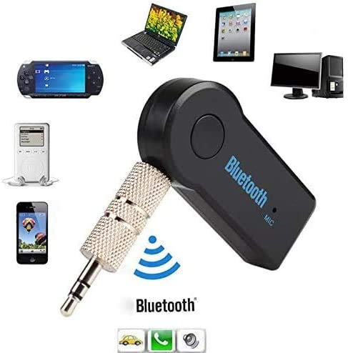  [AUSTRALIA] - Bluetooth Receiver 5.0 Wireless Audio Receiver, 3.5mm Jack AUX car Audio/Wired Headset/Home Stereo System Compatible, can be Connected to Smartphone/Tablet Bluetooth, Hands-Free Compatible Microphone