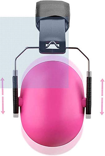  [AUSTRALIA] - Ear Muffs Noise Protection - Pink Hearing Protection and Noise Cancelling Reduction Safety Ear Muffs, Fits Children and Adults for Shooting, Hunting, Woodworking, Gun Range, Mowing, and More by MEDca