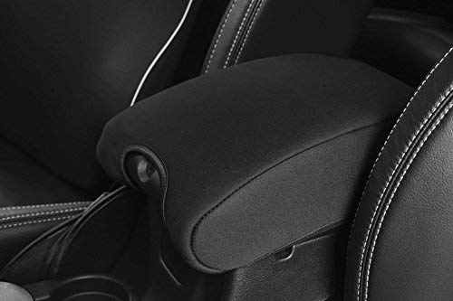  [AUSTRALIA] - DEDC Neoprene Center Console Armrest Pad Cover for Jeep Wrangler JK Sahara Sport Rubicon X & Unlimited 2011 2012 2013 2014 2015 2016 2017 Black