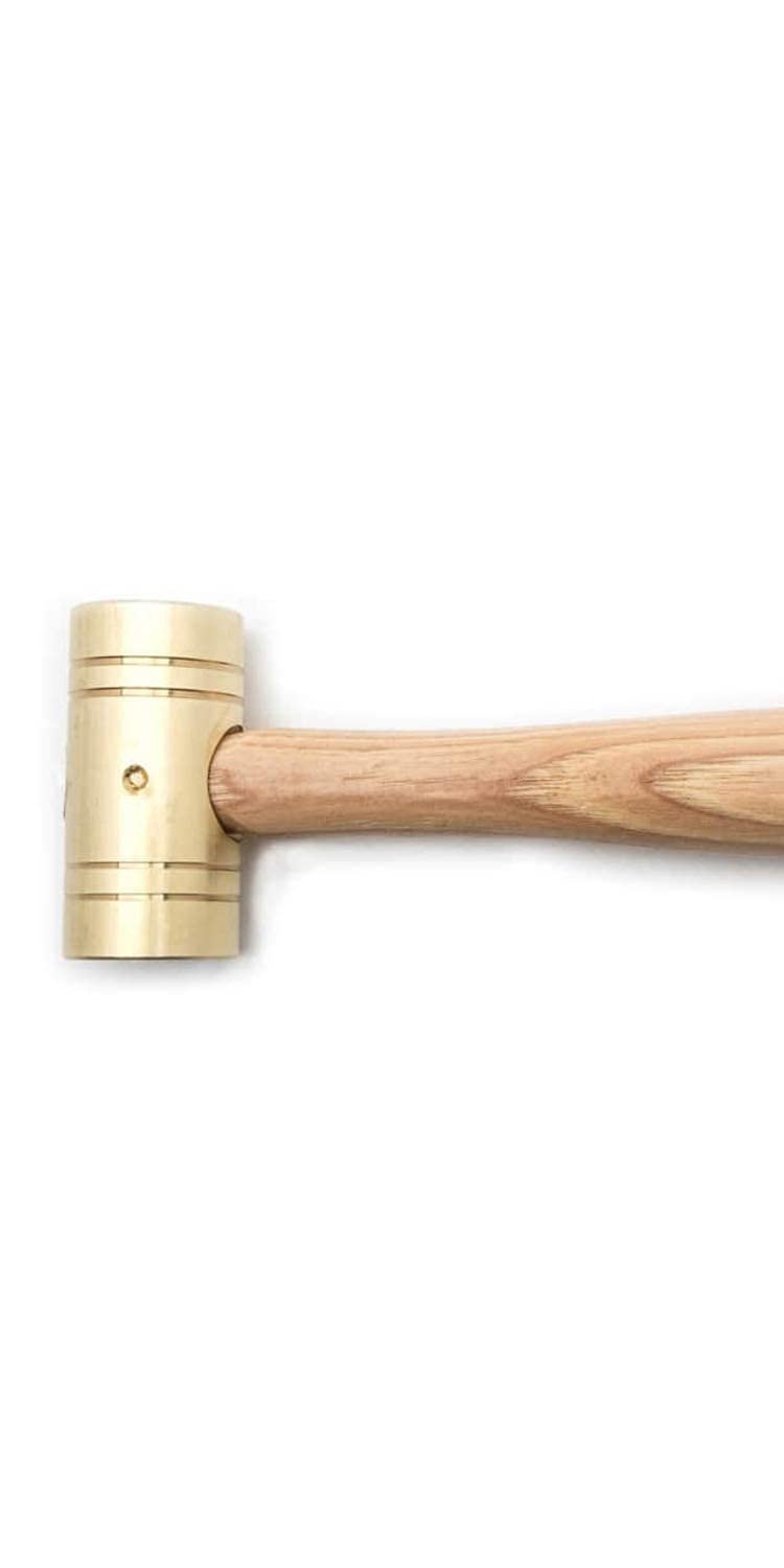  [AUSTRALIA] - GEARWRENCH Brass Hammer with Hickory Handle, 1 lb. - 81-111G