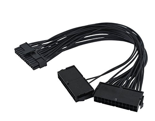  [AUSTRALIA] - CFIKTE Dual PSU Power Supply 24-Pin ATX Motherboard Adapter Cable(30cm)
