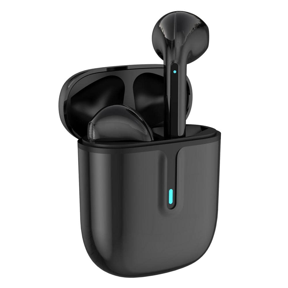  [AUSTRALIA] - Waterproof Bluetooth 5.0 True Wireless Earbuds, Touch Control,30H Cyclic Playtime TWS Headphones with Charging Case and mic, in-Ear Stereo Black