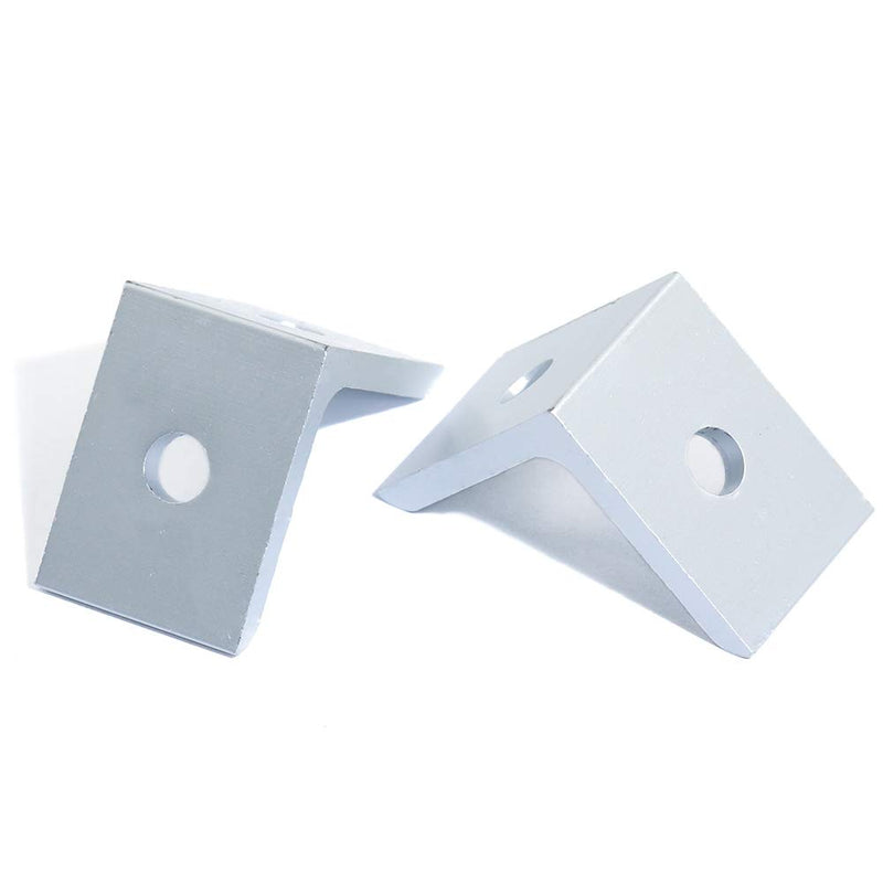 KOOTANS 10-Pack 2 Hole 90 Degree 20 Series Joint Plate Corner Angle Bracket Connection for Slot 6mm 2020 Aluminum Profile 10pcs 2020 corner bracket - LeoForward Australia