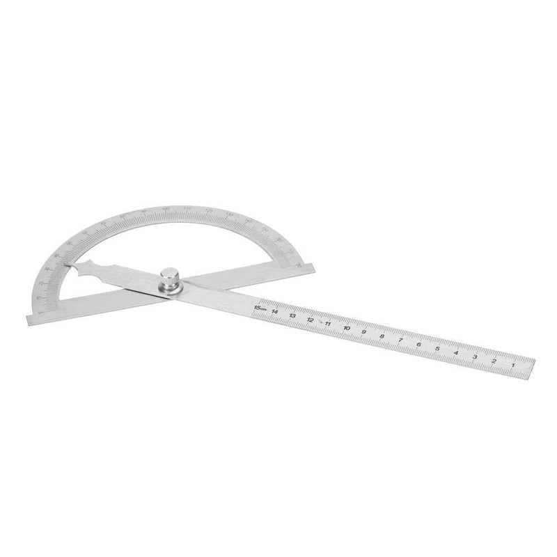  [AUSTRALIA] - Stainless steel protractor, 0-180 degrees 15 cm digital inclinometer protractor goniometer angle finder measuring device ruler (150 x 200 mm) 150 x 200 mm