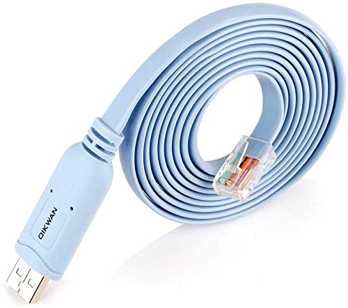  [AUSTRALIA] - OIKWAN Console Cable USB to RJ45, USB Cable Compatible with Routers/Switch/Windows 7, 8,10 (10ft) 10ft