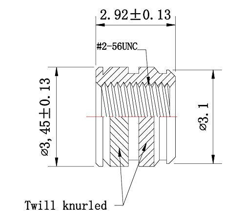  [AUSTRALIA] - [initeq] #2#2-56 Threaded Heat Set Inserts for 3D Printing (100, Short) 100